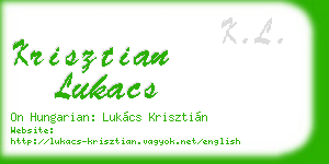 krisztian lukacs business card
